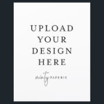 8.5" x 11" Flat Sheet - Portrait<br><div class="desc">Customize your design in Templett. After you are done editing,  download your file in a JPG format (don't forget to turn on the bleed option). Upload your design here by clicking on the blue "Personalize" button.</div>
