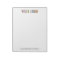 8.5 x 11 Letter Size Notepad Custom Business Logo