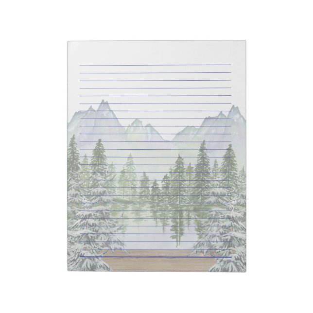 8.5 x 11 Lined Notepad for Letter Writing (Rotated)
