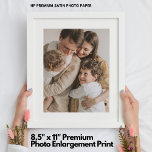 8.5&quot; X 11&quot; Premium Photo Enlargement Print at Zazzle