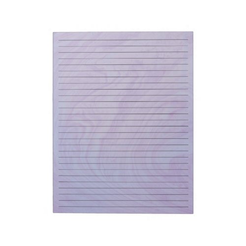 85 x 11  Purple Marble Black Lined Wide Ruled Notepad