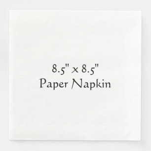 8.5" x 8.5" White Standard Dinner Paper Dinner Napkins