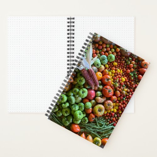  85x11 bullet NOTEBOOK garden harvest plan Notebook