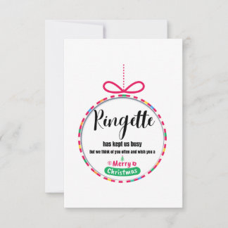 8.9 cm x 12.7 cm Flat Thank You Card