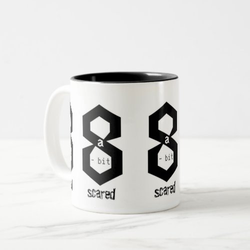 8 a_Bit Scared Two_Tone Coffee Mug