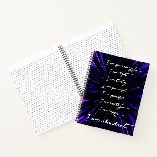 8 Affirmations for Abundance and Success Notebook