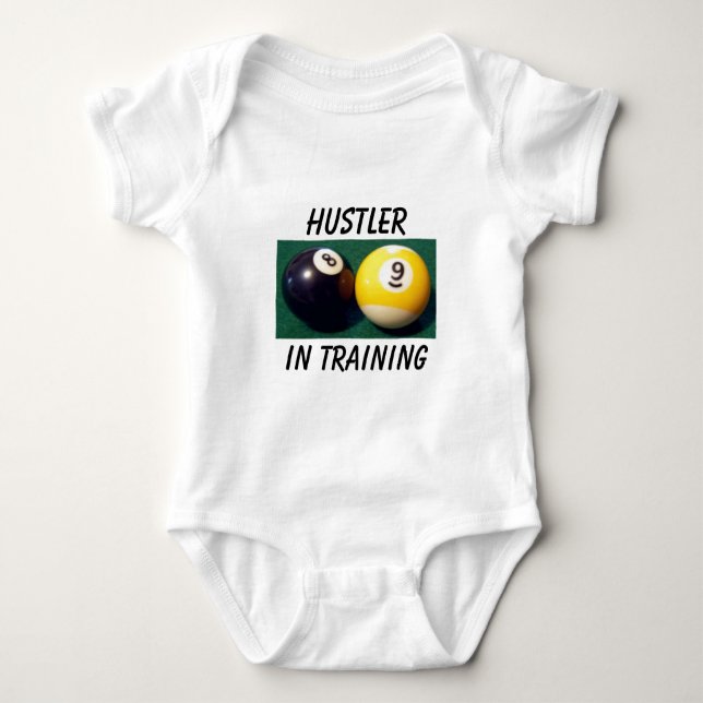 8-Ball 9-Ball Baby Bodysuit (Front)