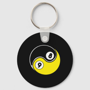 8 Ball 9 Ball Snooker Pool Billiards  Keychain
