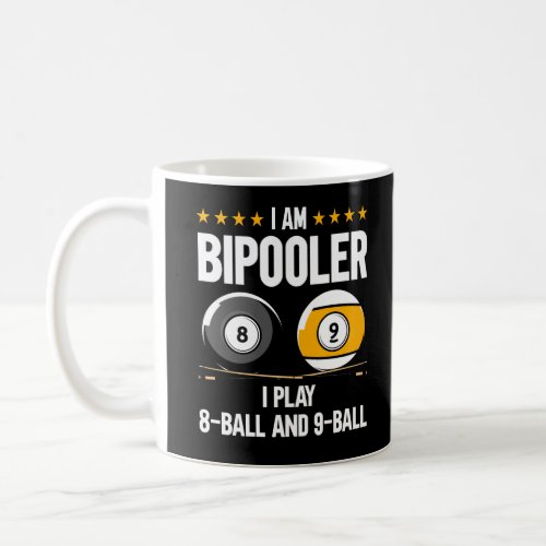 8 Ball and 9 Ball Humor Funny Billiards Coffee Mug