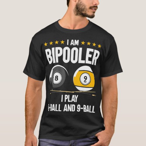 8 Ball and 9 Ball Humor Funny Billiards T_Shirt