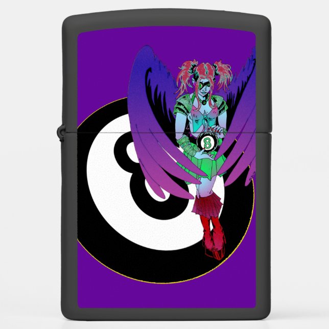 8-Ball Angels: Marci Zippo Lighter (Front)