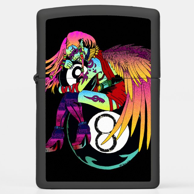 8-Ball Angels: Sai Zippo Lighter (Front)