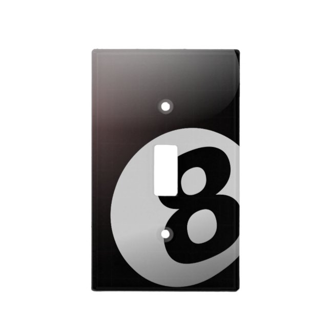 8 Ball Billiard Pool Light Switch Cover (Front)