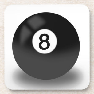 8 Ball - Billiards Drink Coaster