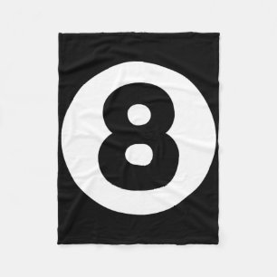 8 Ball Billiards Lazy Halloween Costume Funny Magi Fleece Blanket