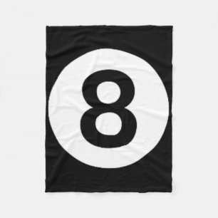 8 Ball Billiards Pool Table Costume Eight Ball  Fleece Blanket