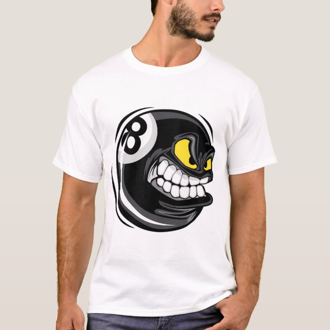 8 ball Billiards  T-Shirt (Front)