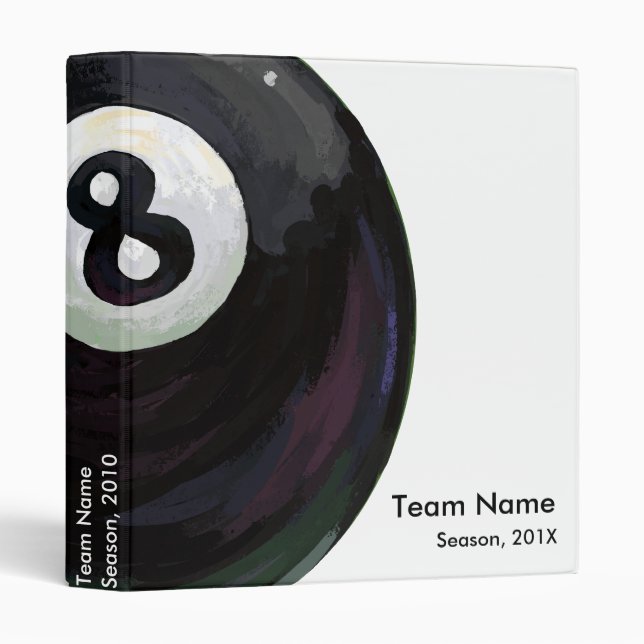 8 Ball Binder (Front/Spine)