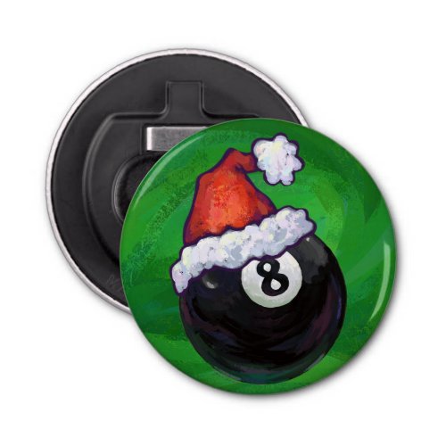 8 Ball Christmas Green Bottle Opener