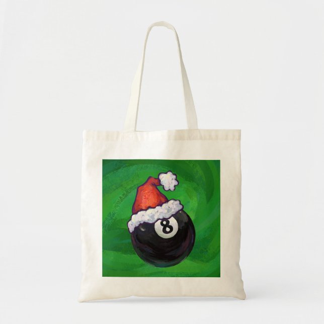 8 Ball Christmas Green Tote Bag (Front)