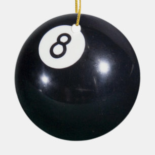 8 BALL CHRISTMAS ORNAMENT BILLIARDS POOL PLAYERS