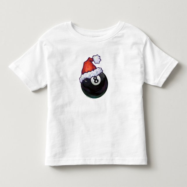 8 Ball Christmas Red Hat Toddler T-shirt (Front)