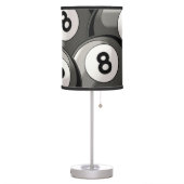 8 Ball Collage Table Lamp (Left)