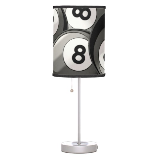 8 Ball Collage Table Lamp (Right)