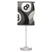 8 Ball Collage Table Lamp (Front)
