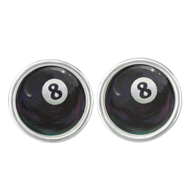 8 Ball Cufflinks (Front)
