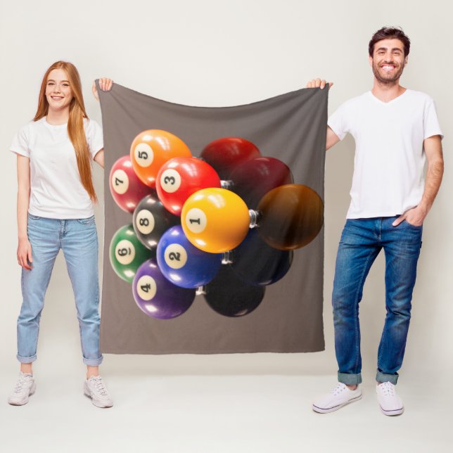 8 Ball Fleece Blanket (In Situ)