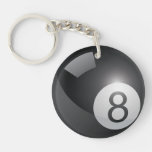 8 Ball Keychain at Zazzle