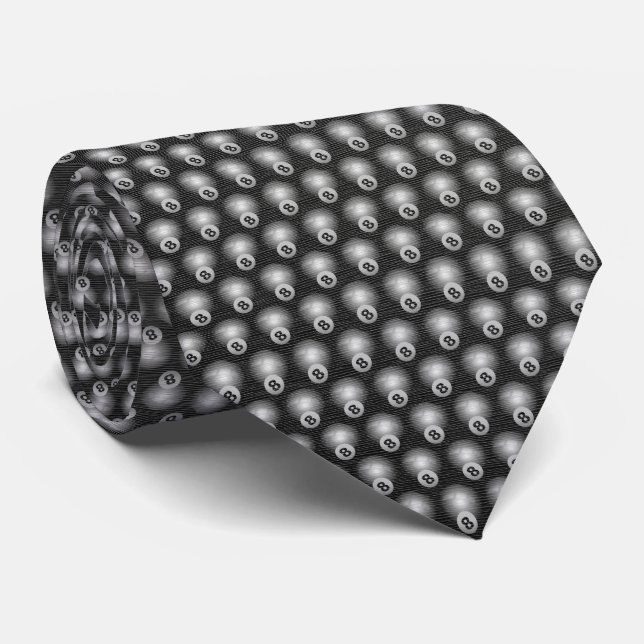 8-Ball – Micro Pattern Neck Tie (Rolled)