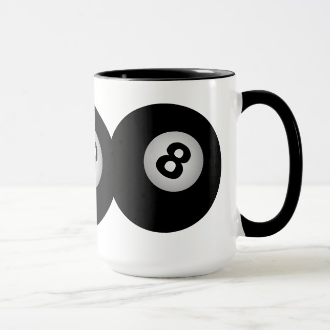 8 Ball mug - choose style & color (Right)