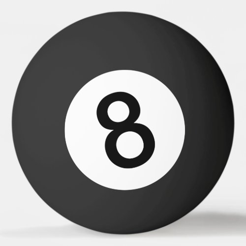 8 Ball or Black Ball for Ping Pong