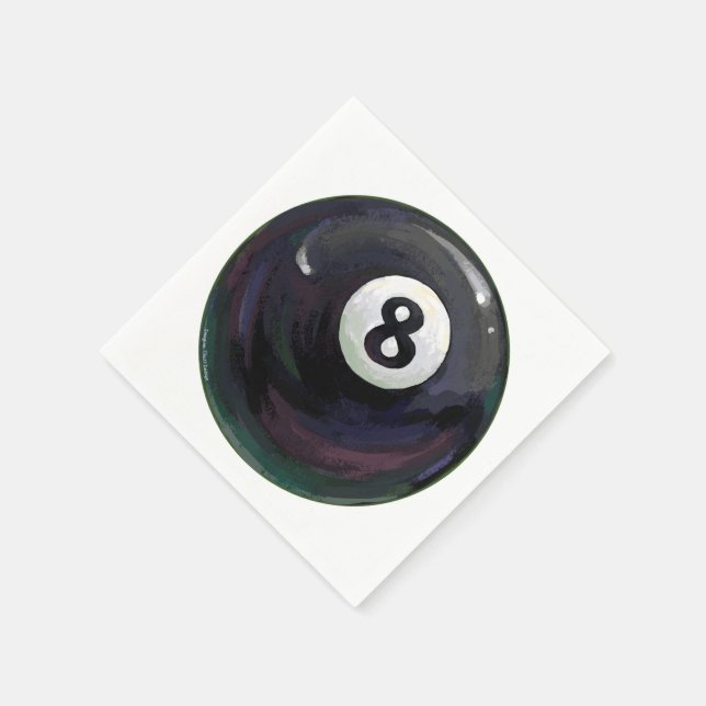 8 Ball Paper Napkins (Corner)