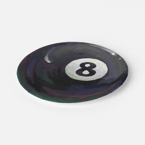 8 Ball Paper Plates