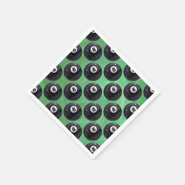 8 Ball Pattern Napkins (Corner)