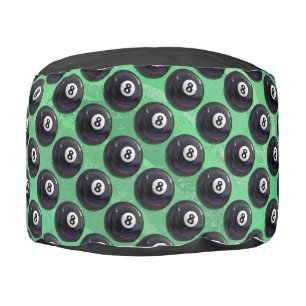 8 Ball Pattern Pouf