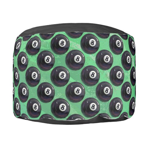 8 Ball Pattern Pouf