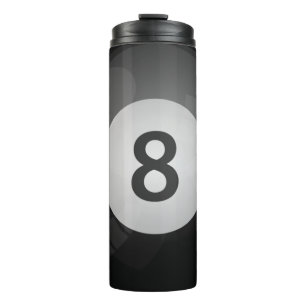 8 Ball Pool Ball  Thermal Tumbler