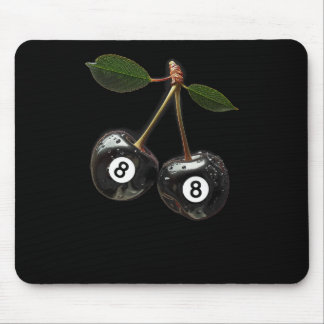 8 Ball Pool Billiards Player Cherries  Mouse Pad