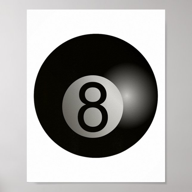 8 Ball Pool Hall Shark Billiards Player Hustler  Poster (Front)