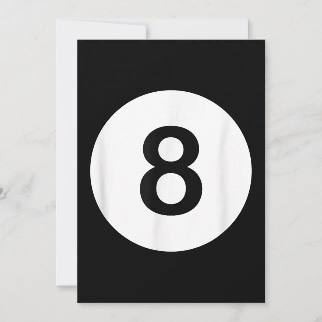 8 Ball Pool Hall Tees, Shark Lover Gift Holiday Card (Front)