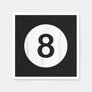 8 Ball Pool Hall Tees, Shark Lover Gift Napkins