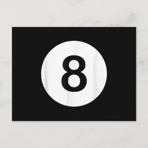 8 Ball Pool Hall Tees, Shark Lover Gift Postcard