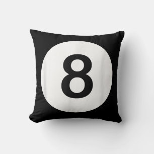 8 Ball Pool Hall Tees, Shark Lover Gift Throw Pillow