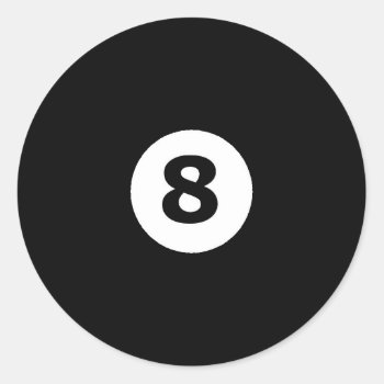 8 Ball Stickers by FunnyFetish at Zazzle