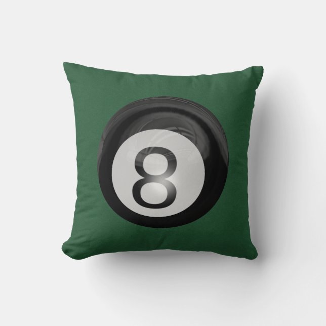 8 Ball Throw Pillow (Front)