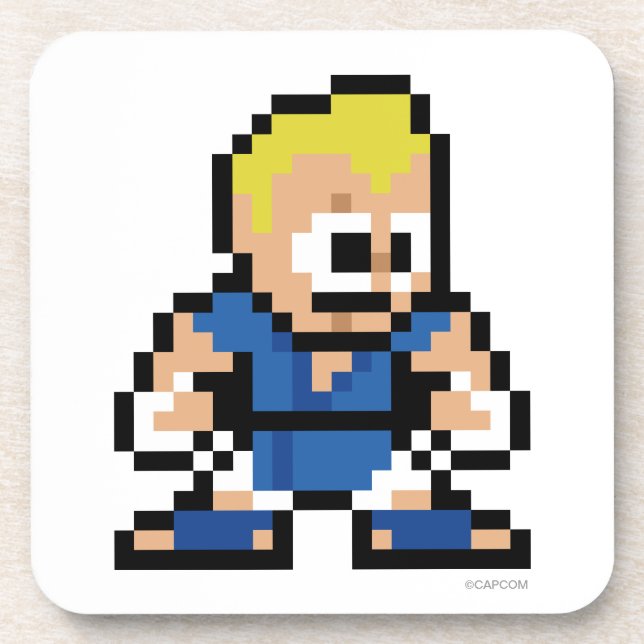 8-Bit Abel Beverage Coaster (Front)
